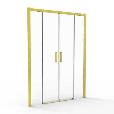 Alluminio, Titanio, colore spazzolato, porta scorrevole, bagno, doccia.