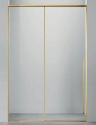 Acciaio inossidabile, porta scorrevole, design minimalista, bagno, doccia.